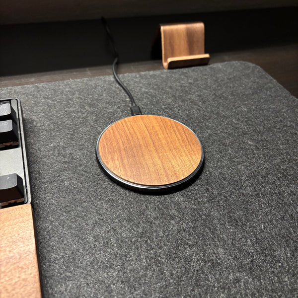 Black Walnut Wireless Charger