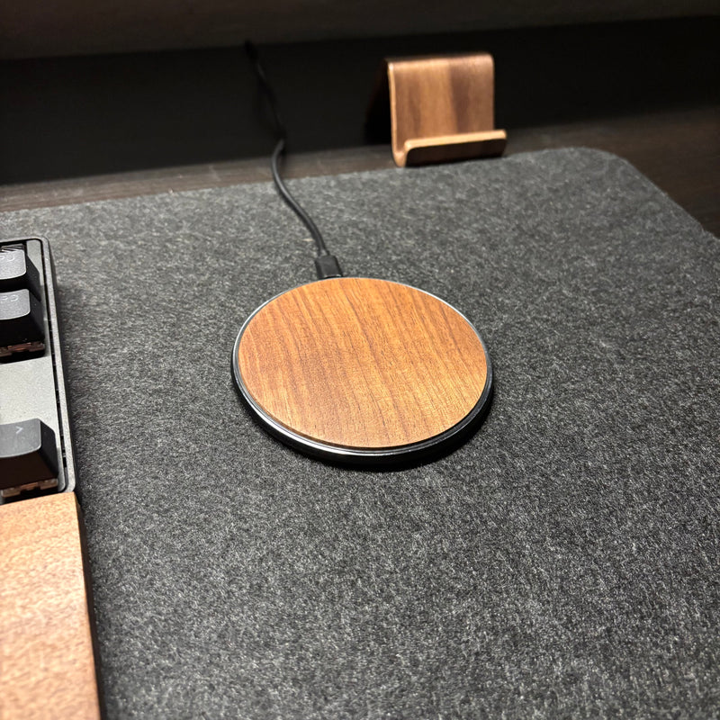 Black Walnut Wireless Charger